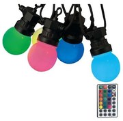 Lanț LED RGB de exterior STRING 13 m 15xLED/0,5W/230V IP44