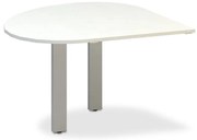 Bufetă 120 x 120 cm, ProOffice C, stânga, alb