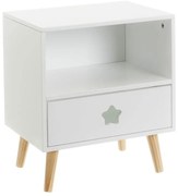 Noptieră albă pentru copii – Casa Selección