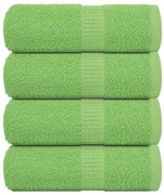vidaXL Prosoape de baie 4 buc. FROGN Verde măr 30x30 cm 100% bumbac