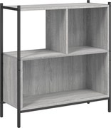 vidaXL Bibliotecă, gri sonoma, 72x28x77,5 cm, lemn prelucrat