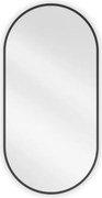 Mexen Loft oglindă de baie ovală 90 x 45 cm, ramă neagră - 9851-090-045-000-70