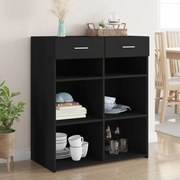 vidaXL Dulap, negru, 80x42,5x93 cm, lemn prelucrat