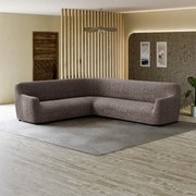 Huse bielastice VENEZIA maro colțar (l. 350 - 530 cm)