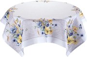 decoDoma Fată de masă centrală cu imprimeu FLORI DE LUNCĂ 85 x 85 cm
