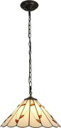 Brilagi - Lustră Tiffany cu vitralii, suspendată pe lanț, FOLIA, 1x E27/60W/230V, Ø 40 cm
