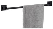 WENKO 71445800 - Bară pentru prosoape VACUUM-LOC QUADRO ED 60,5x6 cm negru
