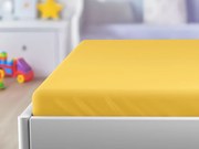 Cearsaf Jersey pentru patut EXCLUSIVE 70x140 cm galben