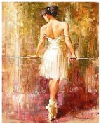 Pictura pe numere cu un cadru "Balerină 5" 50x40 cm