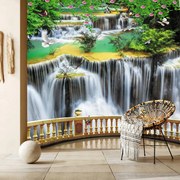 Fototapet - Privire la cascade magice (147x102 cm)