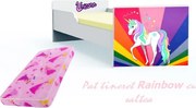 Pat tineret Rainbow Unicorn cu saltea