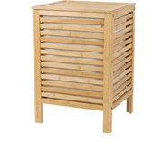 Coș de rufe din bambus cu capac și sac detașabil LUND, 60 L