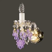 Aplica de perete cristal Bohemia Constance I. violet WL CE