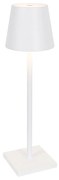Lampă de masă de exterior albă inclusiv LED cu dimmer tactil reîncărcabilă - Jackson