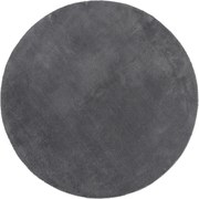 vidaXL Covor HUARTE, fir scurt, moale și lavabil, antracit, Ø 80 cm