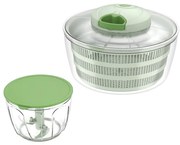 Storcator pentru salata si tocator manual 2in1 Oliver Voltz OV51215D, 4 l, 3 lame, Capac, Verde