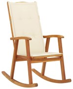 vidaXL Balansoar cu perne, lemn masiv de acacia