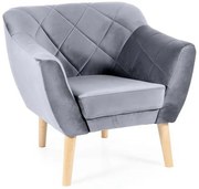 Fotoliu Karo 1 velvet gri/fag Blu14