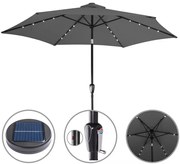Deuba Umbrelă solară LED Miami Ø270 cm - antracit