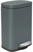 Coș de gunoi cu pedală soft-close Spirella Akira 12 l, gri mat, 12 l