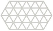 Suport din silicon pentru oale fierbinți Zone Triangles, gri deschis