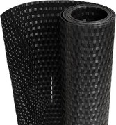 vidaXL Paravan pentru balcon, negru, 500x80 cm, poliratan