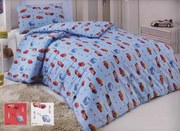 Lenjerie de pat copii Cars Mc Queen RalLY /160x200 cm dimensiune standard