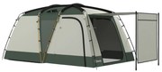 Outsunny Cort de Camping Impermeabil cu 4 Locuri, cu Zonă Separată de Dormit și Living, 460x300x200 cm, Verde | Aosom Romania