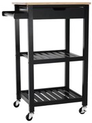 Carucior de servire, natural / negru, ARETE