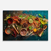 Panou Sticla Bucatarie, 60x80cm, Protectie aragaz, Antistropi, Termorezistent, Alimente, Condimente, Seasonings Mix