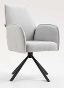 HR280 BAZĂ STEA Scaun Gri Boucle cu Bază Neagră