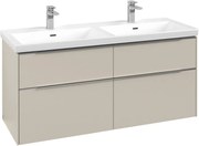 Villeroy &amp; Boch Subway 3.0 dulap 127.2x46.2x57.6 cm sub chiuveta pe perete bej C568L0VN