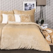 Lenjerie pat o persoană 4Home din microflanel bej, 140 x 200 cm, 70 x 90 cm