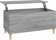 vidaXL Măsuță de cafea, gri sonoma, 90x44,5x45 cm, lemn compozit