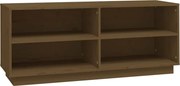 vidaXL Pantofar, maro miere, 110x34x45 cm, lemn masiv de pin
