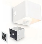 Briloner 3879016 - Lampă de perete LED reîncărcabilă BORRA cu senzor, LED/1,5W/5V 3600 mAh, alb