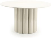 Masuta de cafea din metal Olympa bej 63x63x35,6 cm