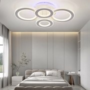 Lustra LED Cu Telecomanda, Elit's,3 Tipuri De Lumina, Intensitate Reglabila, 192W, Alb