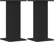 vidaXL Suporturi difuzoare, 2 buc., negru, 30x30x60 cm, lemn prelucrat
