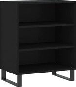 vidaXL Servantă, negru, 57x35x70 cm, lemn prelucrat