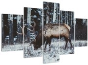 Tablou - cerbul iarna (150x105 cm)