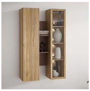 Poliță de perete INAR, stejar maro