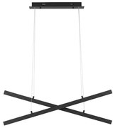 Lustra LED suspendata design modern X-LINE neagra