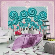 Fototapet - Sweet Pin Up Lollies (254x184 cm)
