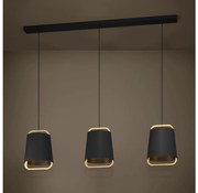 Lustră pe cablu Eglo 390186 CAMALOZA 3xE27/40W/230V negru