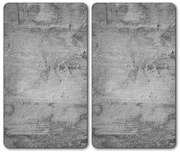 Set placi protectoare pentru blat bucatarie Kesper 3654013, 2 buc, 52x30x0,5 cm, Sticla termorezistenta, Stil ciment, Gri