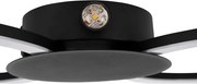 Eglo 902124 - Aplică de perete VENTICELLO, LED/20W/230V + LED/0,91W, neagră