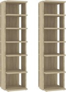 vidaXL Pantofare, 2 buc., stejar sonoma, 27,5x27x102 cm