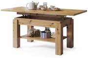 Mazzoni ASTORIA Stejar Artisan - MĂSUȚĂ EXTENSIBILĂ MĂSUȚĂ DE CAFEA CU RAFT