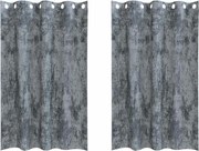 vidaXL Cortine din catifea 2 pcs Gri argintie 175 x 140 cm Catifea